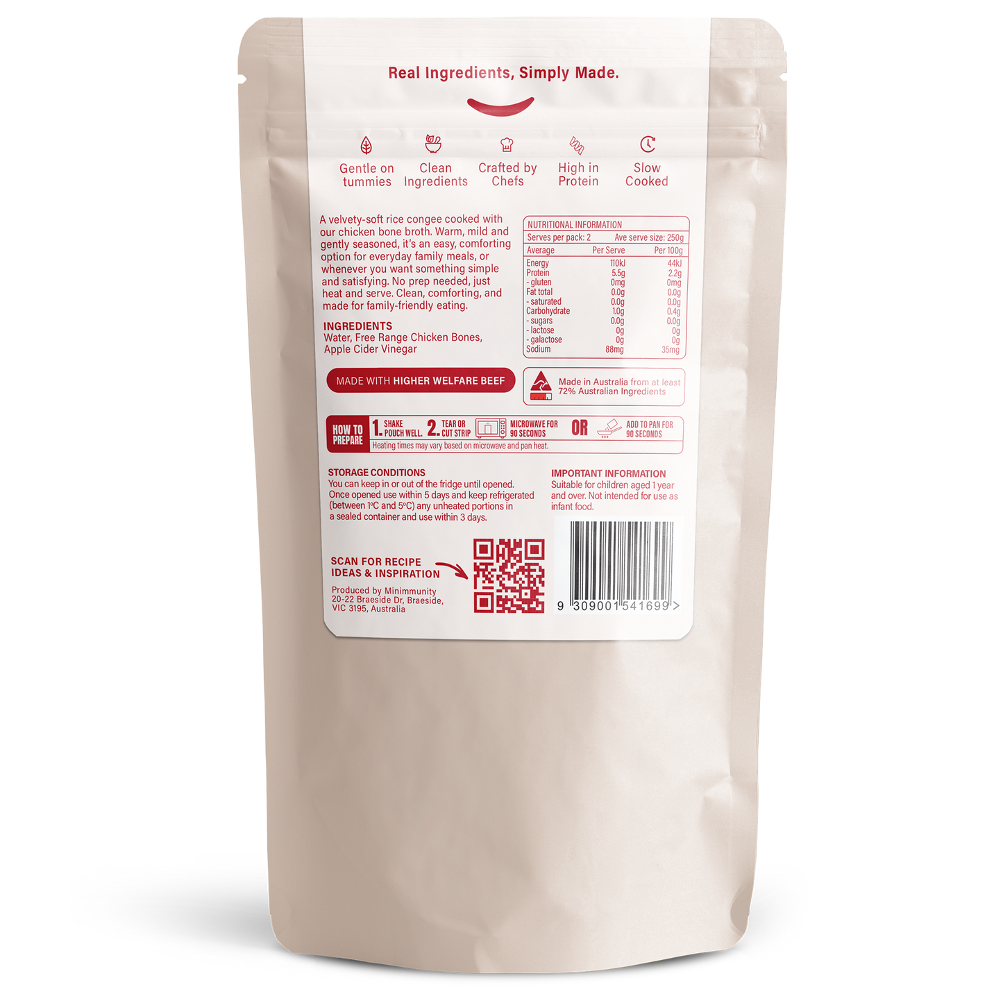 Congee Ready with Chicken Bone Broth